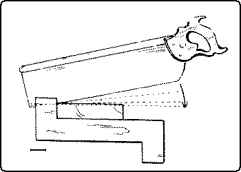 Fig. 92. Direction of the Back-Saw.