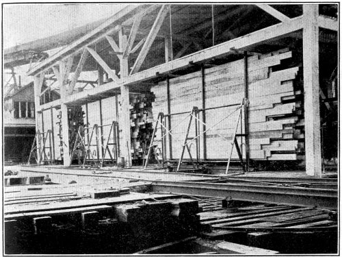 Battery of Three Automatic Lumber Stackers