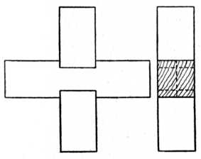 Fig. 55.—Cross Halving Joint     with Housed Corners.