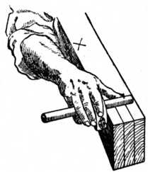 Fig. 82.—Gauging the     Timber.