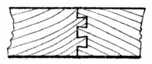 Fig. 101.—Double-dovetailed,     Tongued and     Grooved.