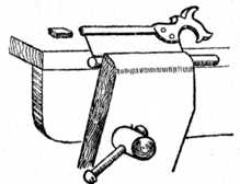 Fig. 193.—Sawing Groove     in Dowel.