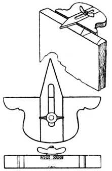 Fig. 304.—Hand-made Template for Marking Dovetails.