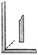 Fig. 321.—     Mitred Skirting.