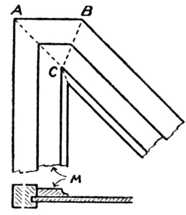 Fig. 330.—Wide     Mitred Moulding.