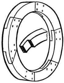 Fig. 336.—Circular Rim     in Halved Segments.