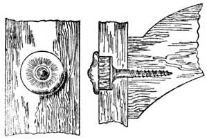 Fig. 358.—Patera Covers to Hide Screws.
