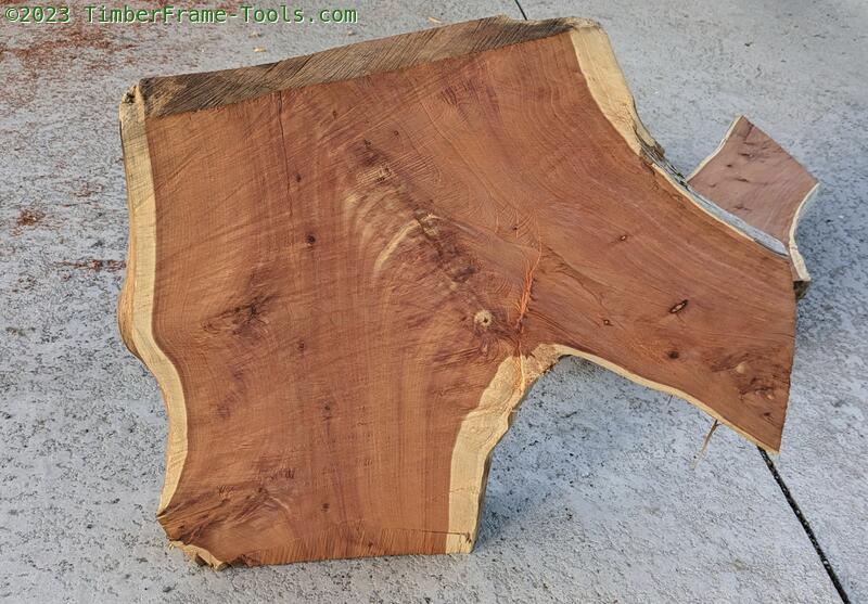slabbed cedar crotch