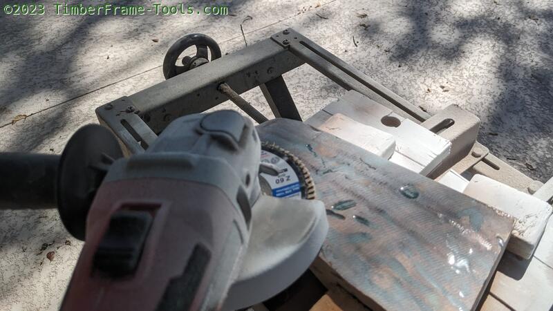 angle grinder with a flap disk for removing the bulk of the epoxy on the surface.