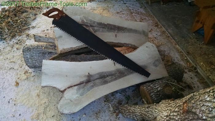 Log rip sawed in half