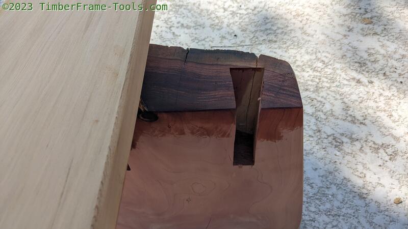 Pre-treating dovetail area.