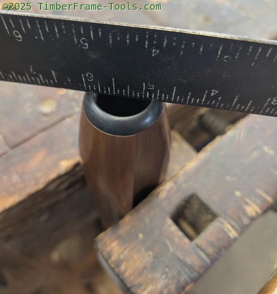 Removing the pump nut on the Ithaca 37 pump handle