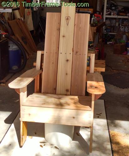 unfinished Adirondack chair