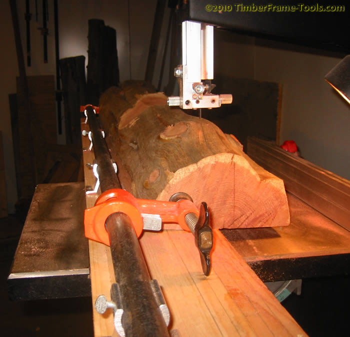 bandsaw log milling sled