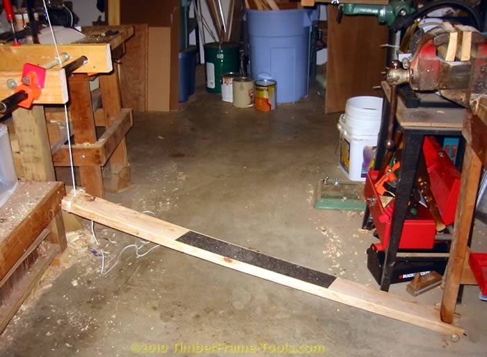bungee cord lathe set up