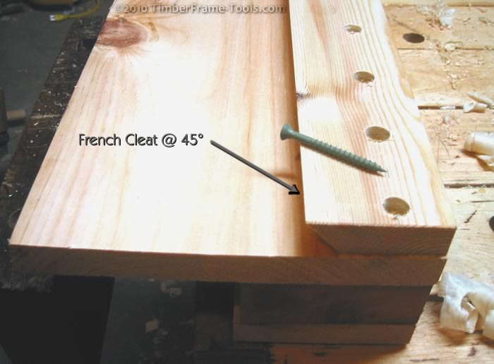 french cleat on saw rack