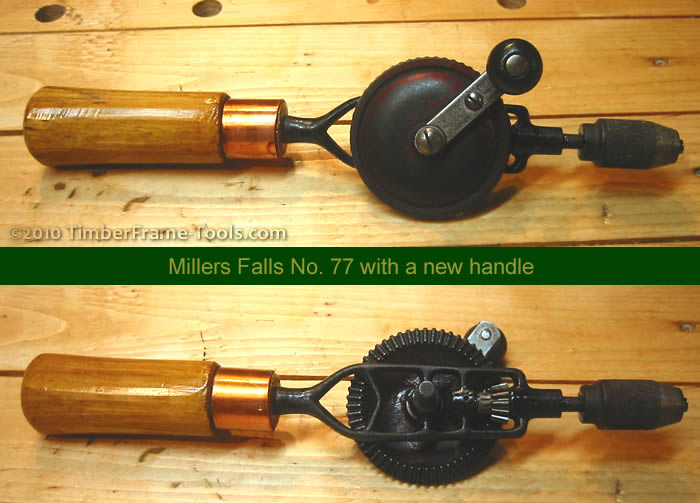 Newly re-handled Millers Falls No 77 Hand Drill