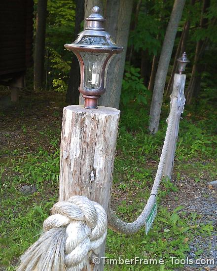 Rustic low voltage lamp posts